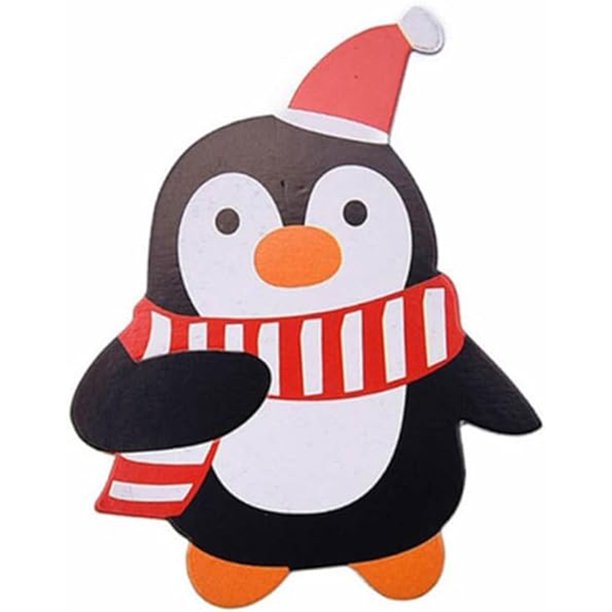paquete de 50 decoraciones de piruletas de dibujos animados para el hogar, muñeco de nieve, embalaje de piruletas navideñas, decorar regalos de Navidad y Año Nuevo JM Papelería