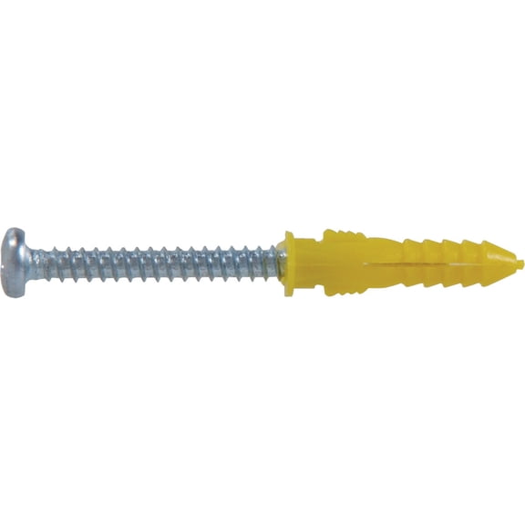 The Hillman Group 5107 Ribbed Plastic Anchor with Screw