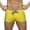 Yellow, variant on Male Spring And Summer Ultra Short Color Matching Shorts Zipper Pocket Slit Trousers Legs Beach Swimming Sports Shorts