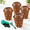 Tan-4-Pack, variant on Tan 4-Pack Inground Mini Worm Composting Bin For Garden Bed Food Waste