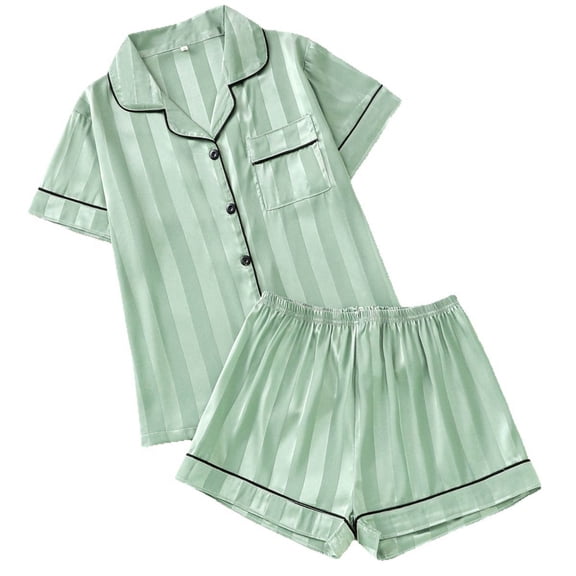 XIYON Women's Pajama Set Soft Pajama Long Sleeve Comfortable Sleepwear Loungewear 2 Piece Outfit With Pants For Nightwear And Relaxation Soft Sleepwear Loungewear
