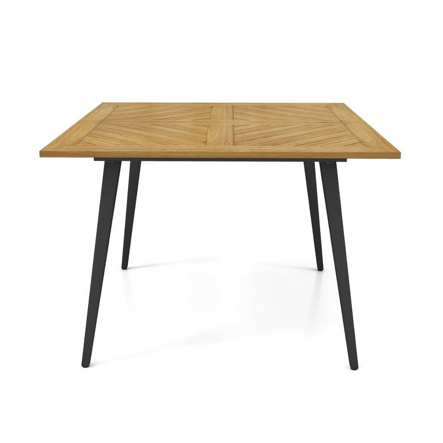 Aimee Lii 4-Person Acacia Wood Outdoor Dining Table for Garden Poolside and Backyard, Outdoor Patio Furniture Aimee Lii 4-Person Acacia Wood Outdoor Dining Table for Garden Poolside and Backyard, Outdoor Patio Furniture