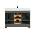 thumbnail image 2 of Legion Furniture 48" PEWTER GREEN FINISH SOLID WOOD SINK VANITY  WITH 1' ARTIFICIAL STONE TOP, 2 of 10