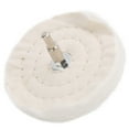 thumbnail image 1 of Rueda de Pulido de Tela Blanca, Herramientas de Pulido de Superficie de Tipo Plano Con para para Joyería y Productos de Ferretería de Metal, 1 of 7