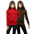 thumbnail image 1 of Set De 2 Sueteres Mujer De Cuello Alto Unitalla Sueteres Dama Sweaters, 1 of 5