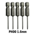 thumbnail image 1 of 6.35Mm Hex Shank 50Mm Cross Screwdriver Bits Electric Driver Tools Ph00 Ph1 Ph2 Ph00 1.6Mm, 1 of 10