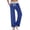 *Blue, variant on ClodeEU Women's Yoga Sport Pants,Wide Leg High Waist Pants with Pockets Drawstring, Soft Stretchy Comfy Yoga Pants Blue,Womens Plus M