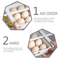 thumbnail image 4 of 3 Pcs Refrigerator Egg Organizer Storage Pull Out Drawers Plastic Cutlery Small Space Organization Multi-grids Holders Carton Pp, 4 of 6