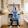 thumbnail image 2 of Wax Crayon For Carnival & Theme Party Colourful Fancy Dress Set For Adults With Apron And Hat Fun Available In 8 Colours, 2 of 9
