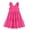 Hot Pink, variant on Arshiner Dresses for Girls Toddler Elastic Waist Loose Dress Summer Tiered Flowy Midi Dress Toddler Girl Dress