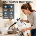 thumbnail image 2 of New handheld steam cleaner, portable home steam cleaner, 1050 steam cleaner, 4 pieces of fiber cloth for quick heating and deep cleaning of floors, cars, and kitchen, 2 of 4