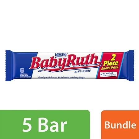(5 Pack) Nestle Baby Ruth Chocolate Bar, 3.7 Oz - Walmart.com