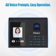 thumbnail image 4 of Aibecy Intelligent Attendance Machine Face Fingerprint Password Recognition Mix Biometric Time Clock for Employees with Voice Broadcast Function Support Multi-language, 4 of 7