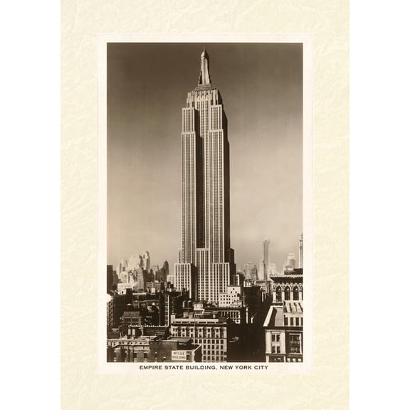 Vintage Lined Notebook Empire State Building, New York City, (Paperback)