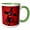 Green/White, variant on 3drose, Jesus Vector Graphic Black on Red Background, 15oz Mug
