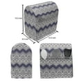 thumbnail image 4 of Vintage Tribal Stand Mixer Cover, Monochromatic Pattern of Zigzags Dots and Rhombuses in Aztec Style, Kitchen Appliance Organizer Bag Cover with Pockets, 5 Quarts, Indigo and Ivory, by Ambesonne, 4 of 4