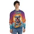 thumbnail image 4 of Retro Surfing Bulldog in Cool Sunglasses Hello Summer Waves All Over Print 3D Sweatshirt Unisex Merch Dog Lover Gifts Idea - 10001, 4 of 6