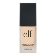 e.l.f. Flawless Satin Foundation, Snow, 0.68 fl oz