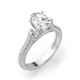 thumbnail image 2 of 2.20 TCW Oval Cut Solitaire With Accents Engagement Ring 10K White Gold, 2 of 3