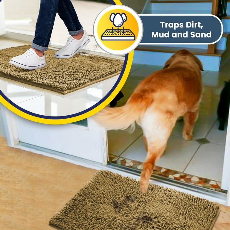 Indoor Door Mat Pet Mat Mud And Dirt, Super Absorbent Doormats For