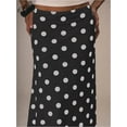 thumbnail image 6 of Women'S Polka Dots Midi Skirt Summer Mesh Flowy Long Skirts Black S, 6 of 8