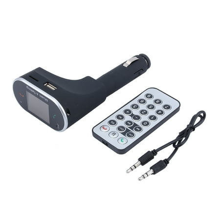 Iphone Stereo For Car Estink Handfree LCD Bluetooth FM Transmitter Wireless Bluetooth Car Kit Player In-Car Receiver Stereo Radio Adapter MP3 Player Car Kit for iPhone Android Phones USB SD MMC MP3 ()