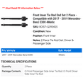 thumbnail image 2 of Front Inner Tie Rod End Set 2 Piece - Compatible with 2017 - 2019 Mercedes-Benz E300 4Matic 2018, 2 of 2