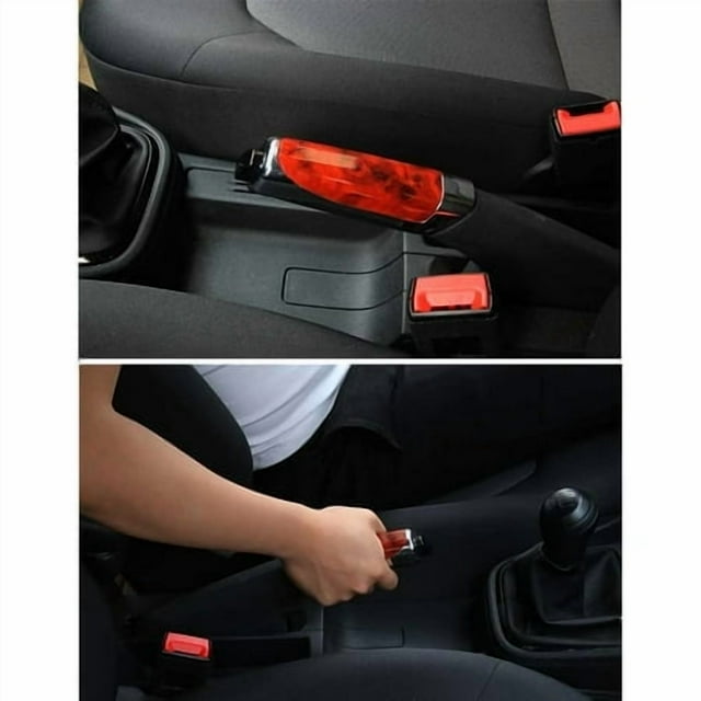 Car Interior Hand Brake Protector Mounted Braking Decoration Cover Self-adhesive Replacement Part Automobile Driving Accessory Black