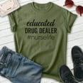 thumbnail image 2 of Educated Nurse Life Shirt, Unisex Women's Men's Shirt, Nurse Shirt, RN Shirt, Nursing Shirt, Heather Military Green, XX-Large, 2 of 6