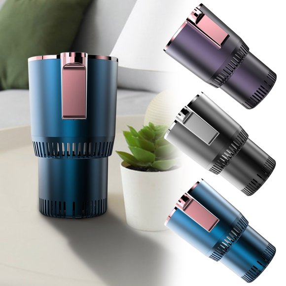 Jiaeri Car Cup Cooler Warmer, 12V Thermoelectric Car Drink Cooler Heater for Cans & Bottles, Portable Beverage Heater & Cooler for Car, Hot Coffee & Cold Drink Mug for Travel
