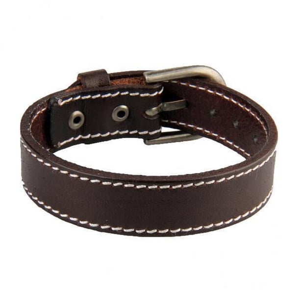 Pulsera de cuero vintage Strade Fareast Limited Correa de aleación Cierre Hebilla Marrón 4 piezas