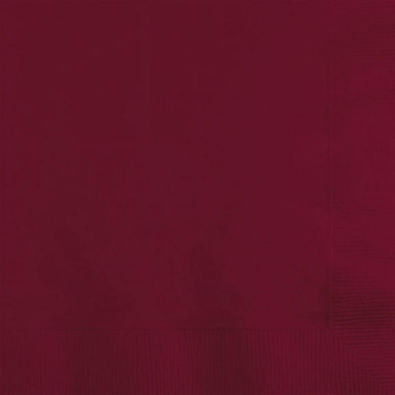 500 Count Bulk Pack Burgundy Beverage Napkins 3 ply