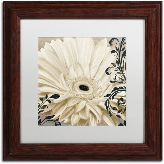 Trademark Fine Art "Winter White I" Canvas Art by Color Bakery White Matte, Wood Frame
