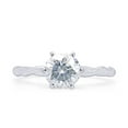 thumbnail image 2 of 1.5 Ct Round Cut Lab Created Moissanite Diamond Braided Twisted Solitaire Engagement Wedding Promise Ring Platinum Plated Sterling Silver(VVS1/G-H,1.5 Cttw)-8, 2 of 7