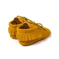 thumbnail image 4 of Lavaport Newborn Baby Boy Girl Moccasins Shoes Fringe Soft Soled Non-slip Footwear Crib Shoes PU Suede Leather First Walker Shoes, 4 of 4