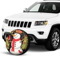 thumbnail image 2 of KAKALAD Christmas Snowman Bird Flower 01 Spare Tire Cover Universal Vehicle Accessories Buckle Car Tools 17”in, 2 of 6