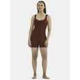 thumbnail image 4 of No Boundaries Cotton Stretch Ribbed Cozy Romper, Women’s XS-XXXL, 4 of 6