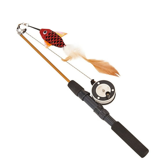 LULULION Premium Cat Teasing Stick for Cats Playing Entertaining and Active