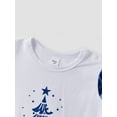 thumbnail image 4 of AIGUR Family Matching Christmas Pajamas Set Letter Tree Print Holiday Pajamas Plaid Sleepwear Dad Mom Kids PJs, 4 of 9