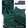 thumbnail image 5 of Maternity Dresses for Daily Baby Shower and Photography, Sleeveless Tank Dresses Side Ruching Womens Bodycon Dress, Green, Medium, 5 of 6
