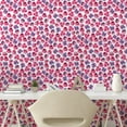thumbnail image 2 of Ambesonne Floral Peel & Stick Wallpaper for Home, Colorful Botanical Flowers, 13"x72", Dark Pink and Ceil Blue, 2 of 5