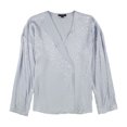 thumbnail image 1 of Alfani Womens Dots Pullover Blouse, Blue, Medium, 1 of 2
