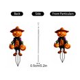 thumbnail image 7 of Halloween Outdoor Yard Decorations Pumpkin Scarecrow Garden Stake, 2D Bohemian Acrylic Lawn Decor with Witch Hat for Garden, Porch, Flower Bed and Party Display, 7 of 7