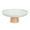 Grey, variant on Monyance wood dessert tray Bowl Cake Dessert Stand Fruit Holder Display Tray Footed Serving Centerpiece Plate Dome Appetizer Dish Basket Salad Nuts(7.87X7.87X3.54Inches)