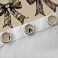 thumbnail image 4 of Homewish Cartoon Bow Knot Black Out Curtains,Vintage Camo Pattern Curtains Pack of 2 (42x63 Each),Green Brown Bedroom Curtains For Boys Girls,Breathable Home Decor, 4 of 6