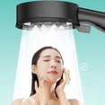 thumbnail image 6 of High Pressure Handheld Showerhead with 5 Spray Modes | ABS Black Shower Head for Hard Water | Includes 55in Hose & Base | Home Gym Senior Hotel Bath Use, 6 of 8