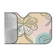 thumbnail image 2 of Car Sun Shade Windshield, Clover Leaves Automotive Front Window Sun Visor for Cars SUV Trucks-Sunshade Blocks Heat and Sun's UV Rays, Medium Size, 2 of 8