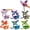 Flying Dragon-6PCS, variant on 3D Printed Dragon Prefilled Easter Eggs Set, 12Pcs Animals Cool Fidget for Basket Stuffers, Birthday Party Favors & Gifts