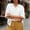White, variant on Guluxicc V Neck T Shirts for Women 3/4 Sleeve Solid Color Drawstring Neck Loose Fit Casual Oversized Womens Tee Shirts Cozy Tops