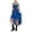 Blue, variant on ATOYSOY Women's Steampunk Dress Renaissance Old English Attire Women Gothic High Low Dresses